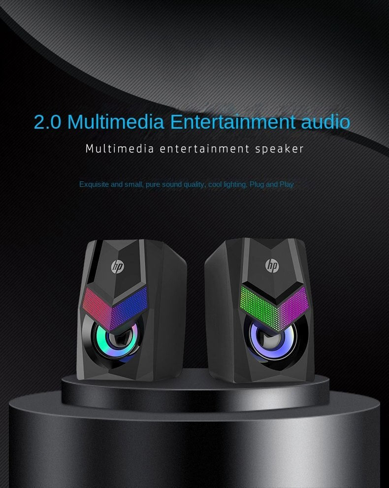 Parlante USB HP Multimedia con Iluminación RGB DHE-6000