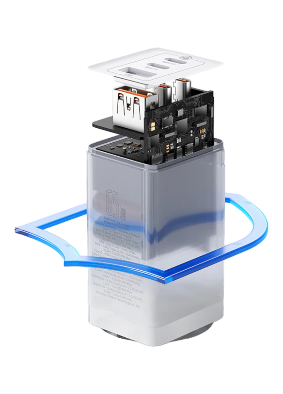 Cargador Power Delivery 65W Ultra Rápido Multi Puertos SEC