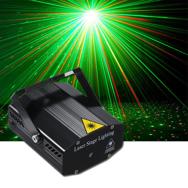 Luces Laser para Fiestas RGB Con Sensor Rítmico LED08