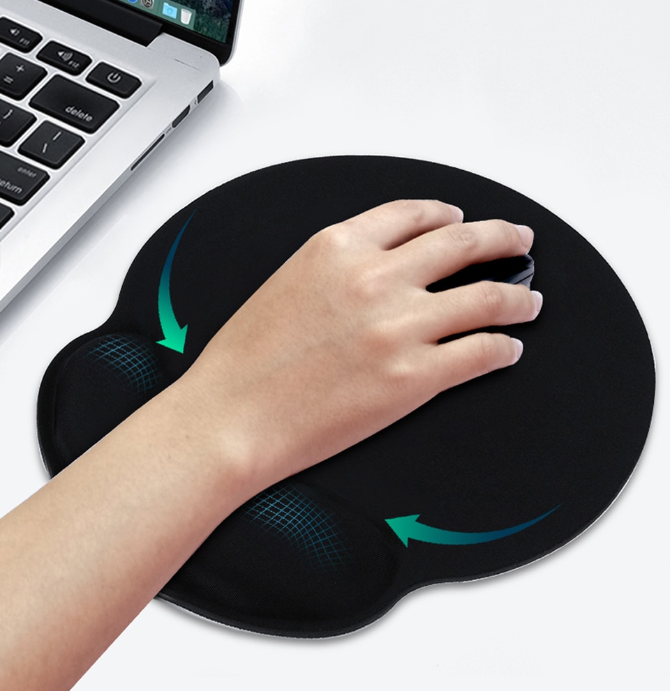 Mouse Pad Ergonómico con Apoya Muñecas GEL con Memory Foam