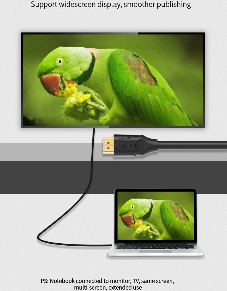 Cable HDMI de 10 Metros Reforzado 4K/ 2K/ Full HD 60Hz 10BAG