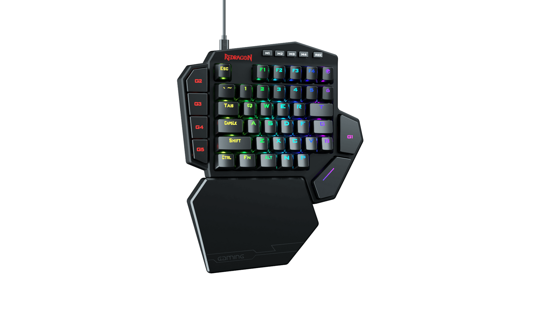 Teclado Redragon Mecánico Para Una Mano RGB Diti K585