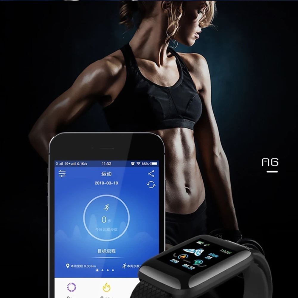Smartwatch Touch Deportivo Multi Funciones Deportivas Rojo