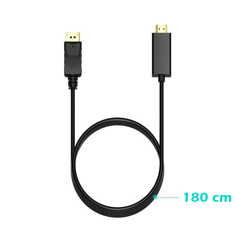 Cable DisplayPort DP a HDMI 4K Ultra HD 1.8m Reforzado