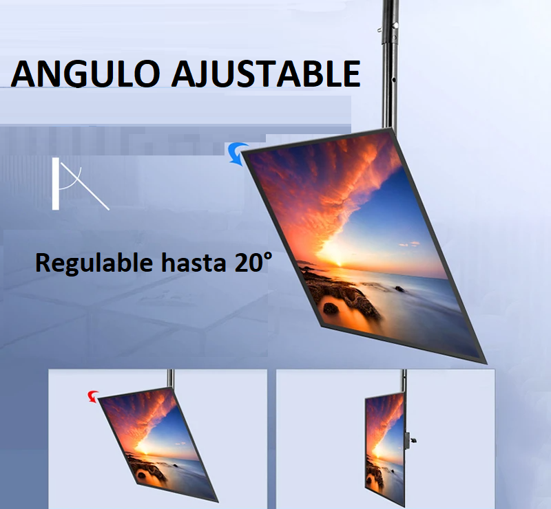 Soporte de TV para Techo Giratorio Ajustable de 32" A 70"