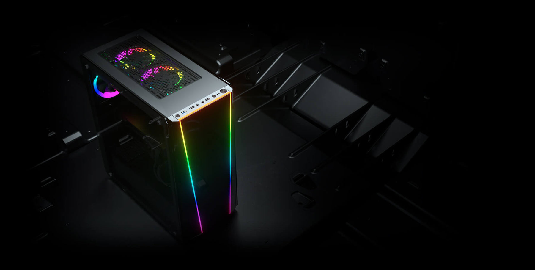 Gabinete Redragon Gamer Tailgate Vidrio Templado Full Rgb
