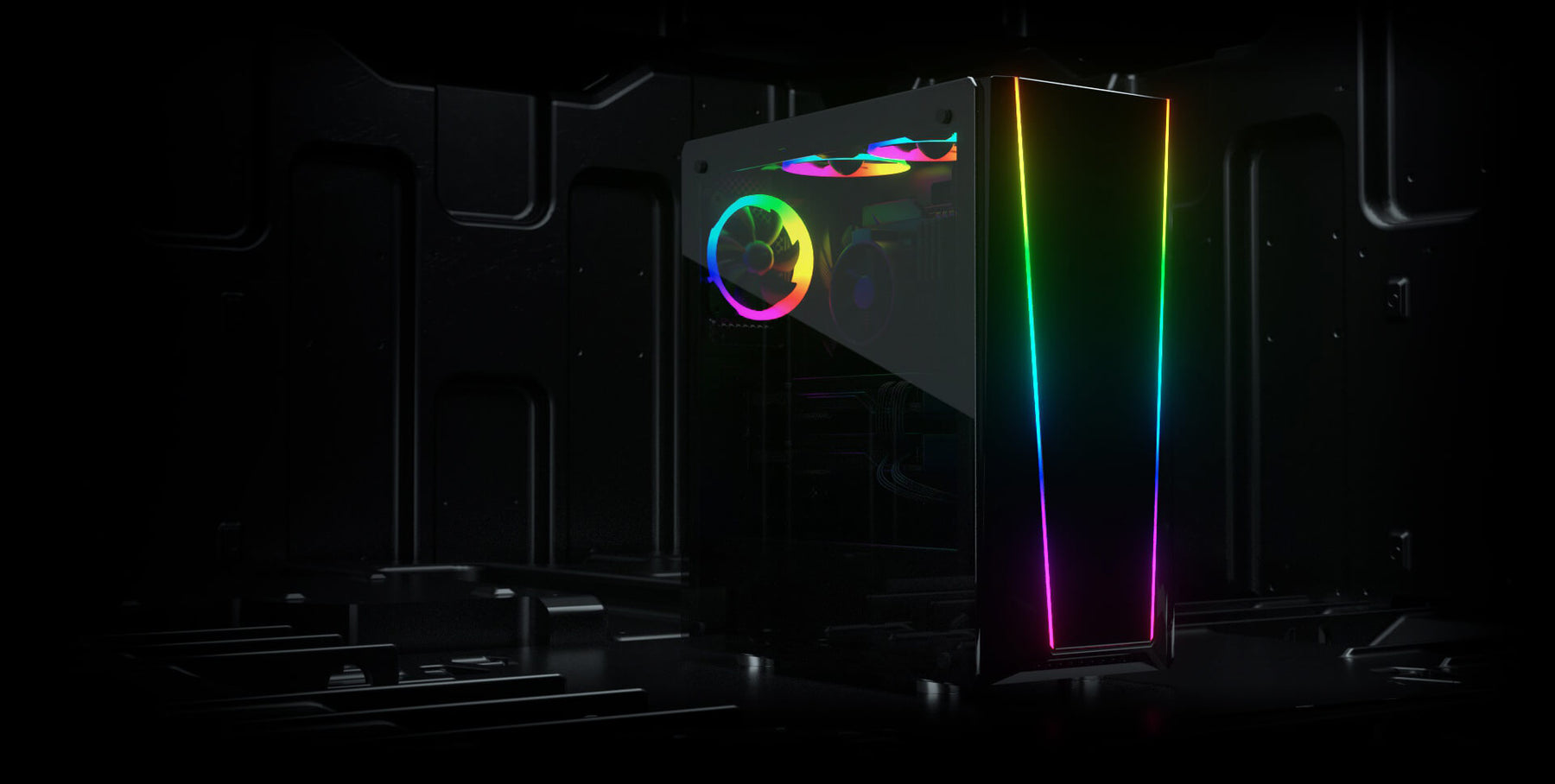 Gabinete Redragon Gamer Tailgate Vidrio Templado Full Rgb