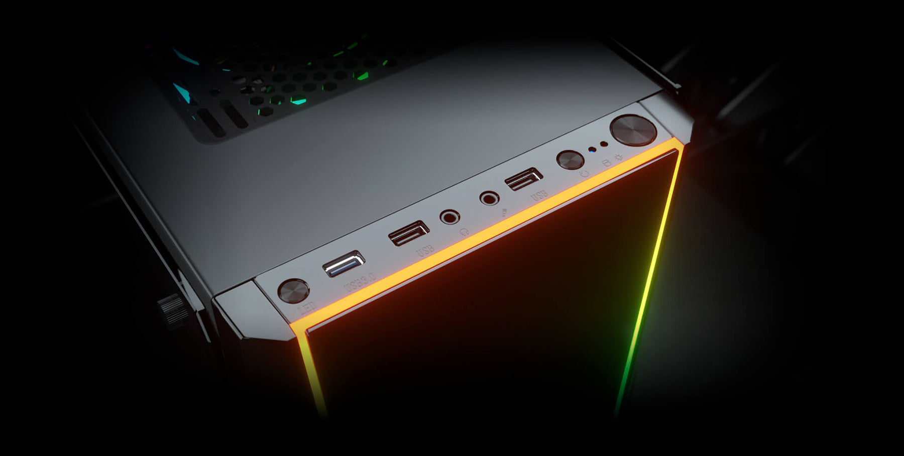 Gabinete Redragon Gamer Tailgate Vidrio Templado Full Rgb