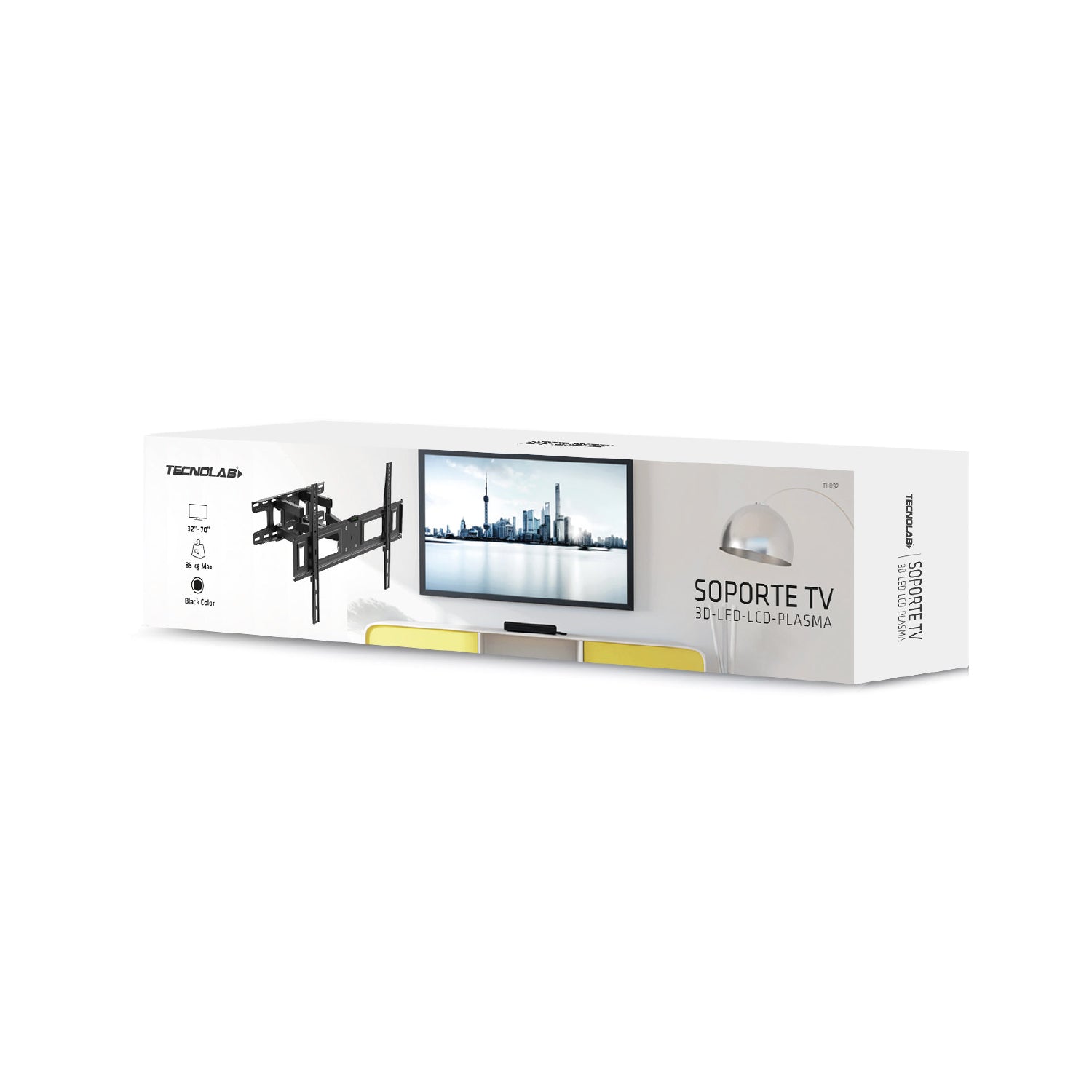 Soporte de TV Deluxe con Doble Brazo Reforzado de 37" A 70" 35KG