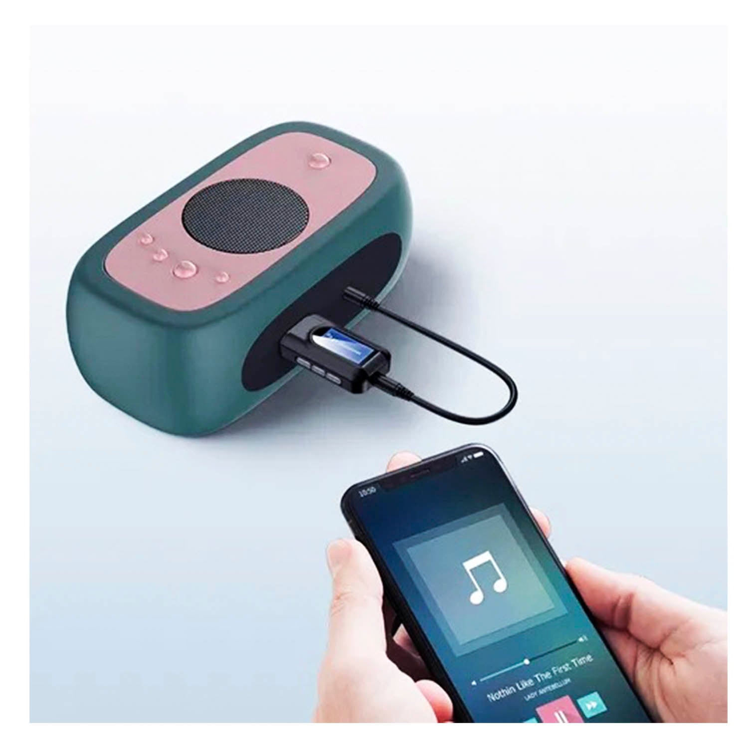 Transmisor y Receptor Bluetooth de Audio y Datos RX - TX BT 5.0 Pantalla LCD