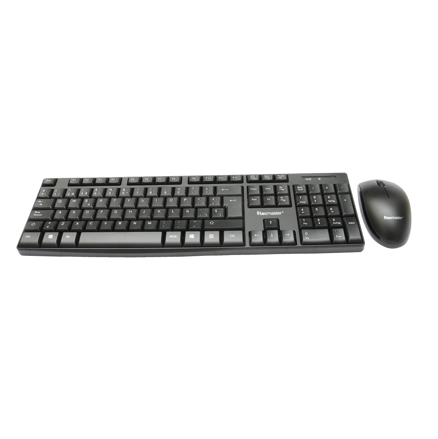 Kit Teclado y Mouse Inalambrico Tecmaster Multimedia 100512
