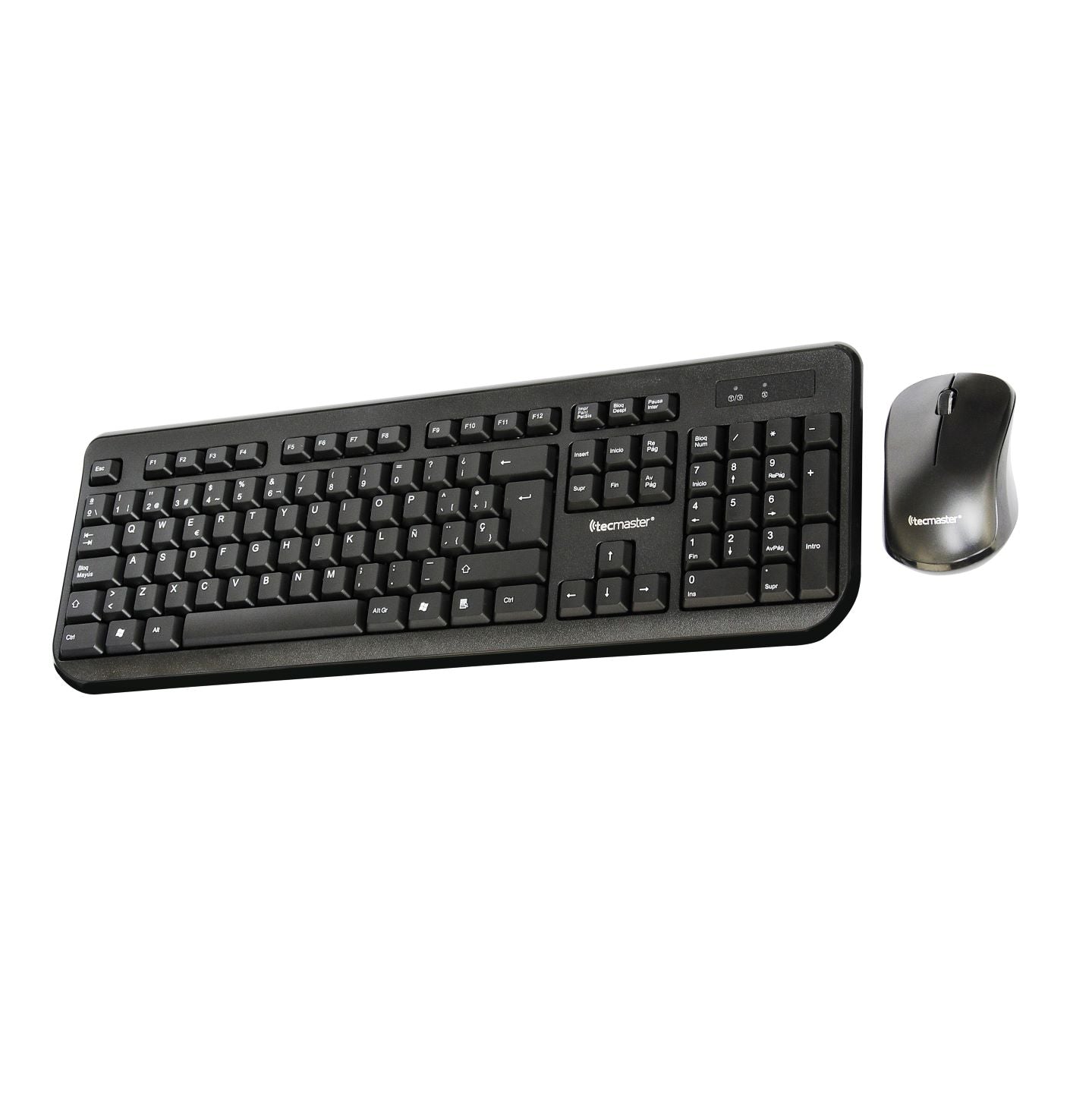 Kit Mouse y Teclado Inalambrico Tecmaster Black 3753