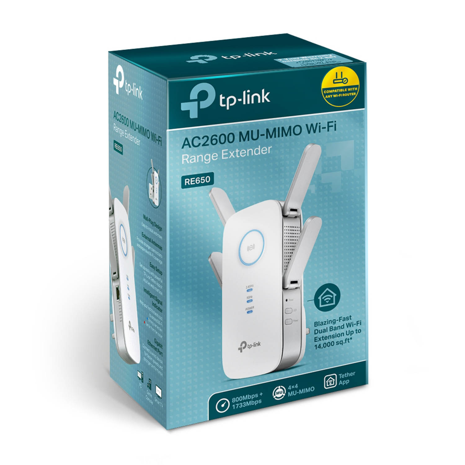 Extensor WIFI TP-LINK RE650 2533Mbps High Speed LAN GIGABYTE