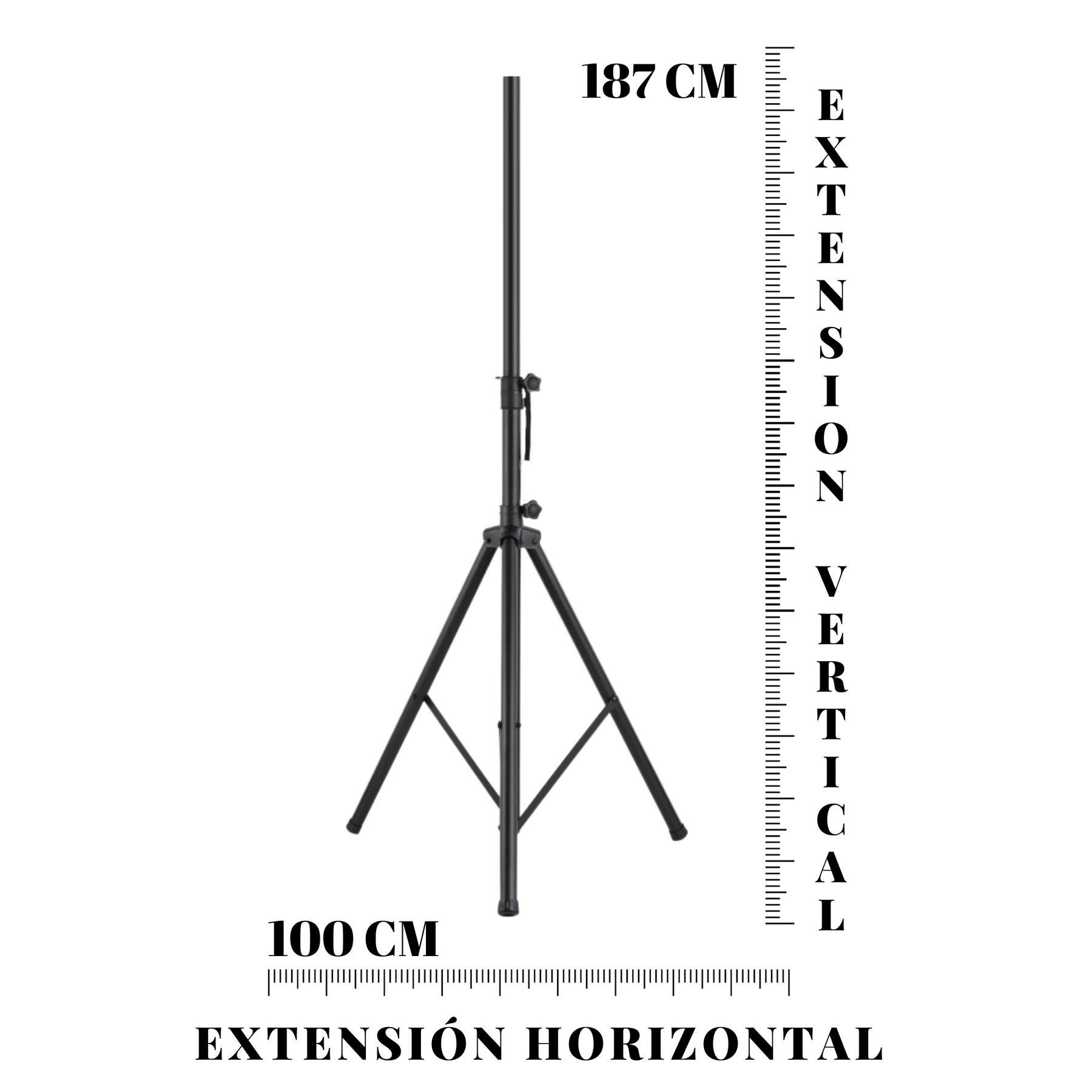 Trípode para Parlante 1.8m Profesional Acero Reforzado 60KG