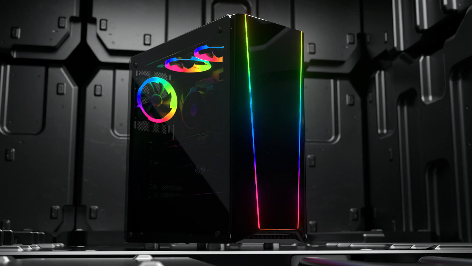Gabinete Redragon Gamer Tailgate Vidrio Templado Full Rgb