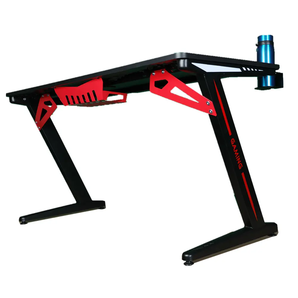 Escritorio Gamer Z Retro Iluminado RGB Acero Reforzado RX28