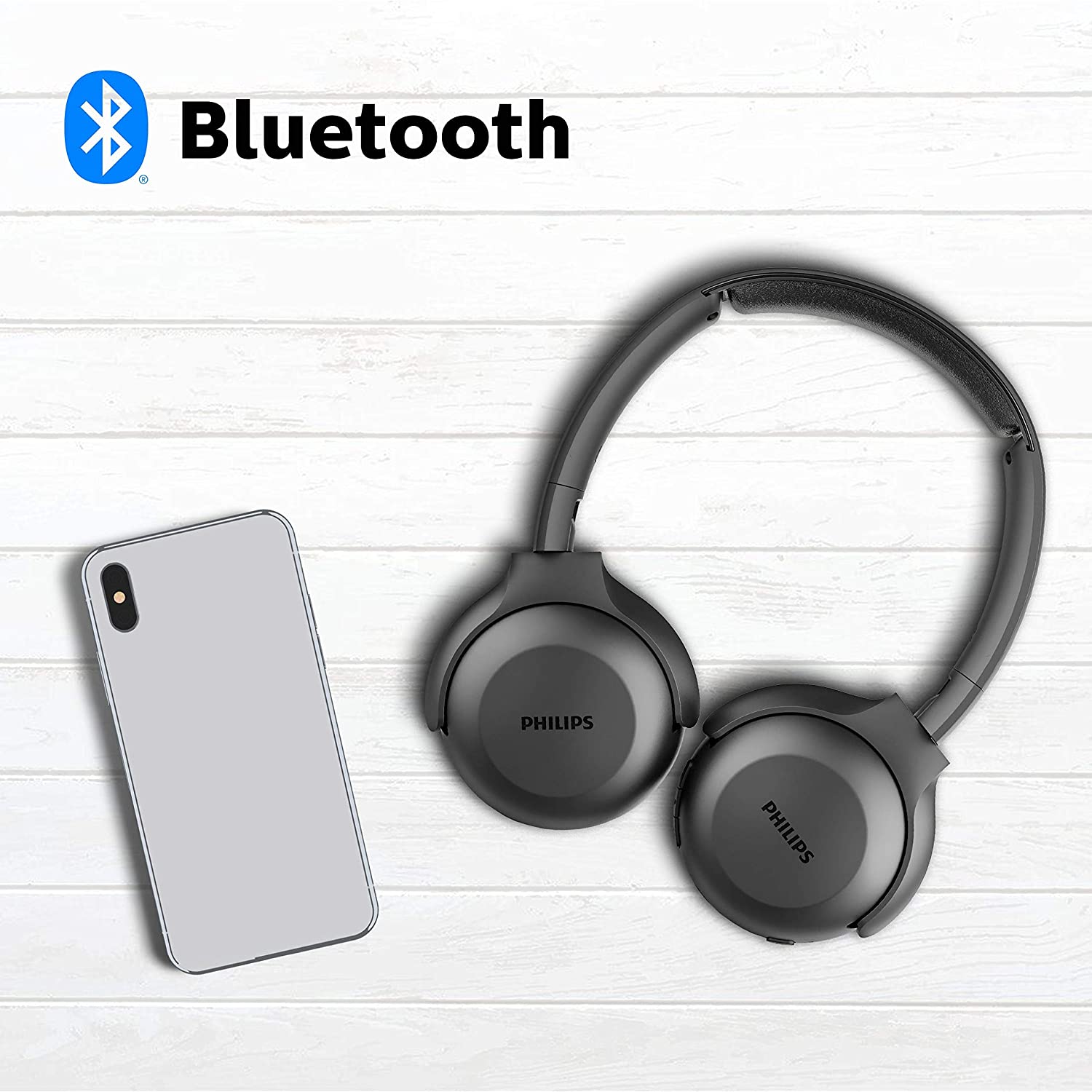 Audífonos Bluetooth Philips Plegable 15h Autonomía TAUH202BK