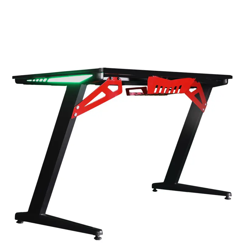 Escritorio Gamer Z Retro Iluminado RGB Acero Reforzado RX28