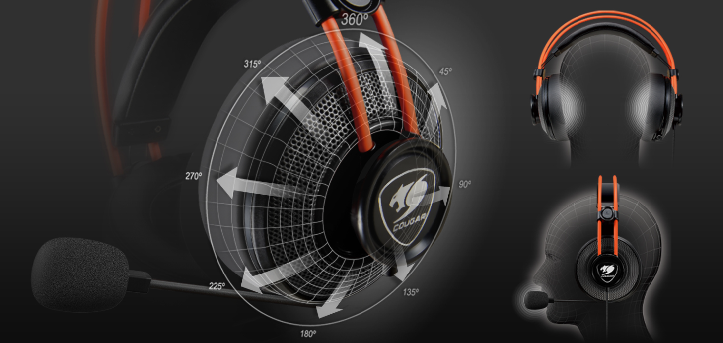 Audifonos Gamer Cougar Immersa TI Multiplataformas