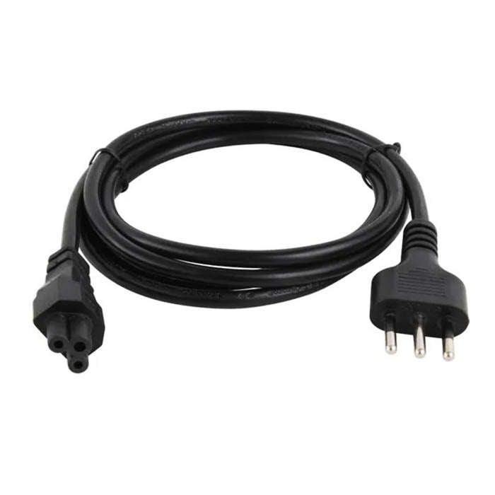 Cable de Poder Tipo Trébol 1.8 MT Reforzado 220V / 3 PIN
