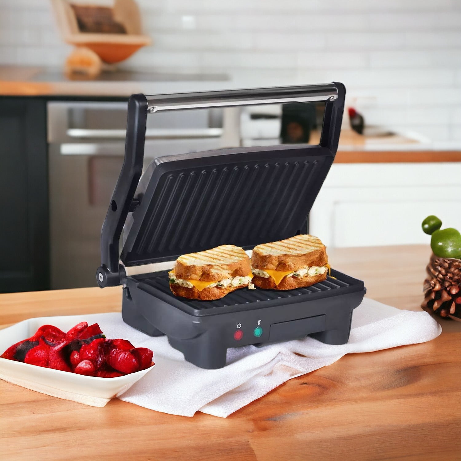 Panini Black + Decker 900W Placas Antiadherentes GR2976-CL