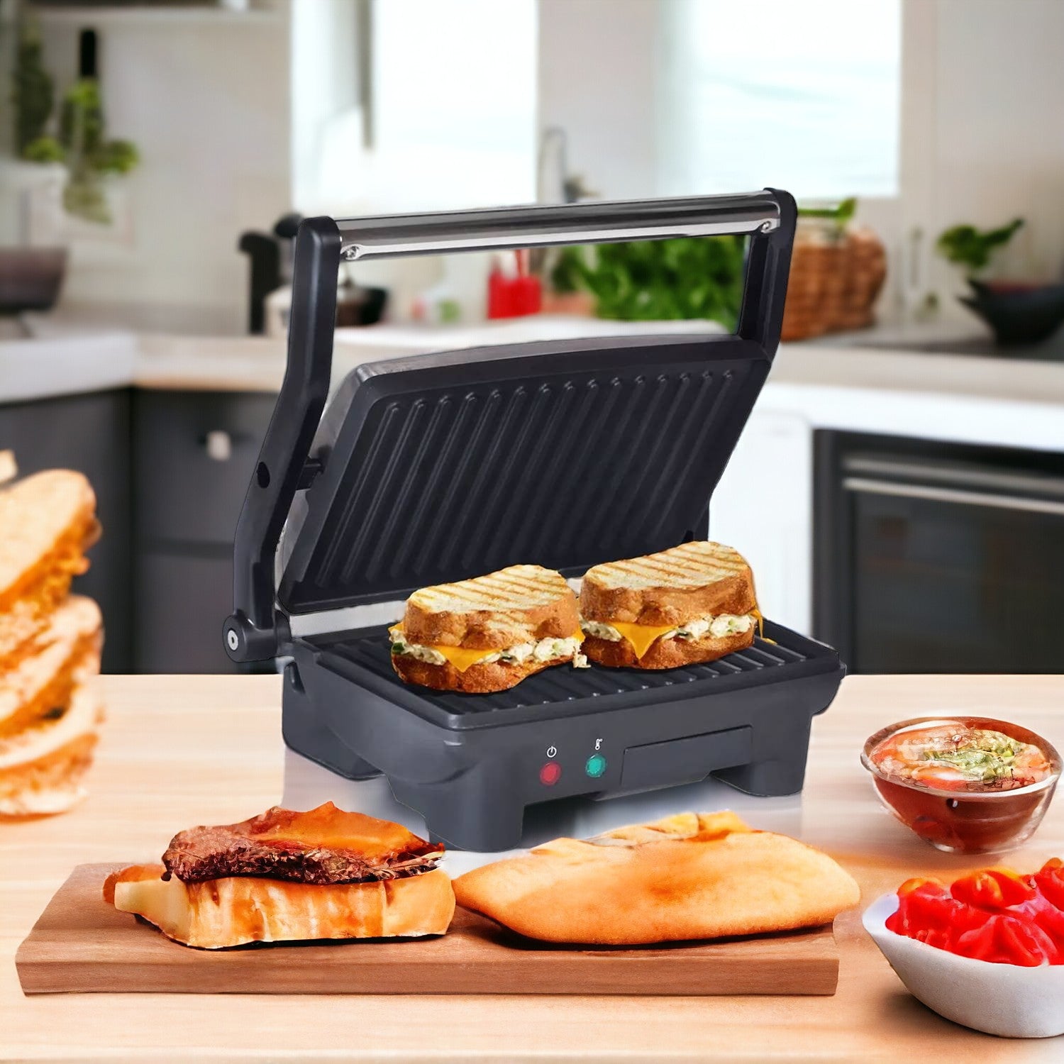 Panini Black + Decker 900W Placas Antiadherentes GR2976-CL