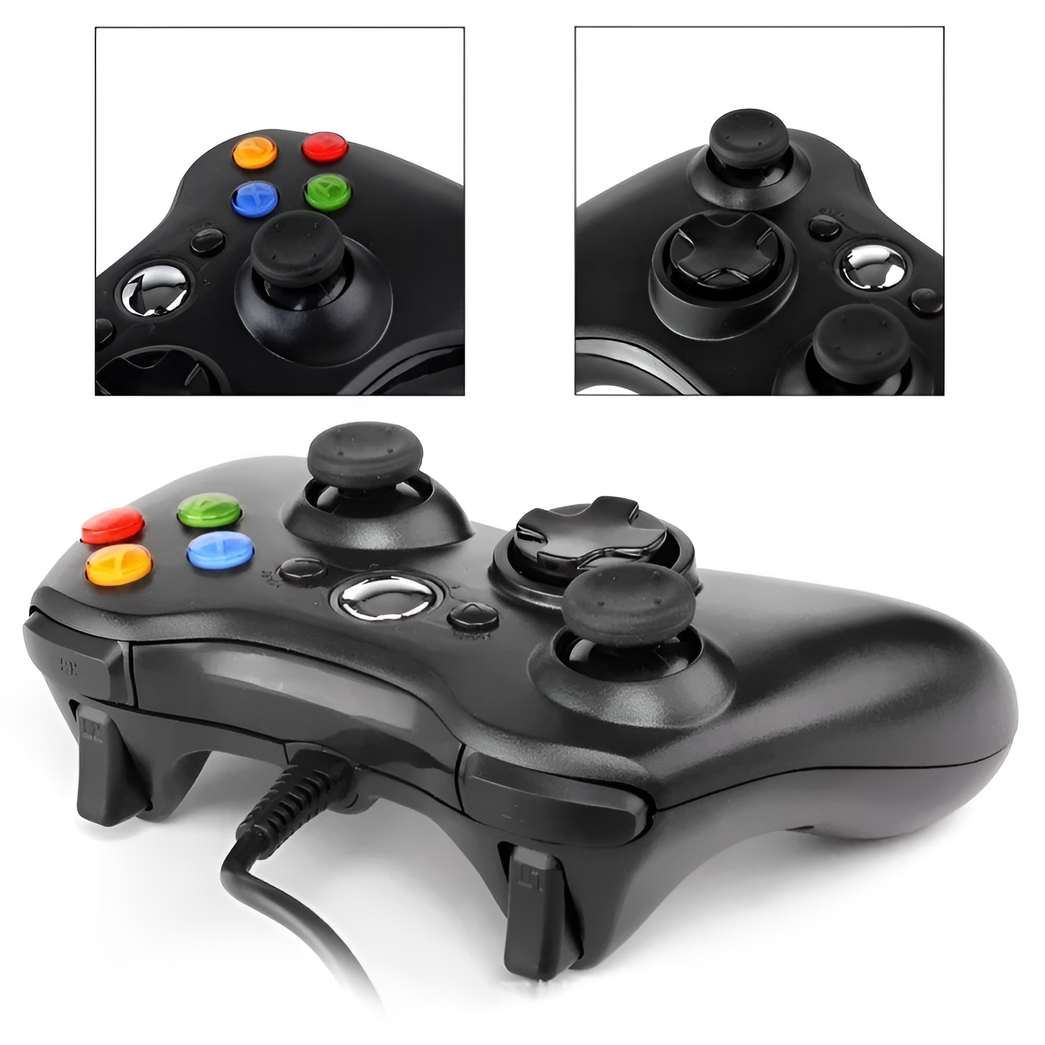 Joystick USB para XBOX 360 & PC Wired Edition X-360 Black