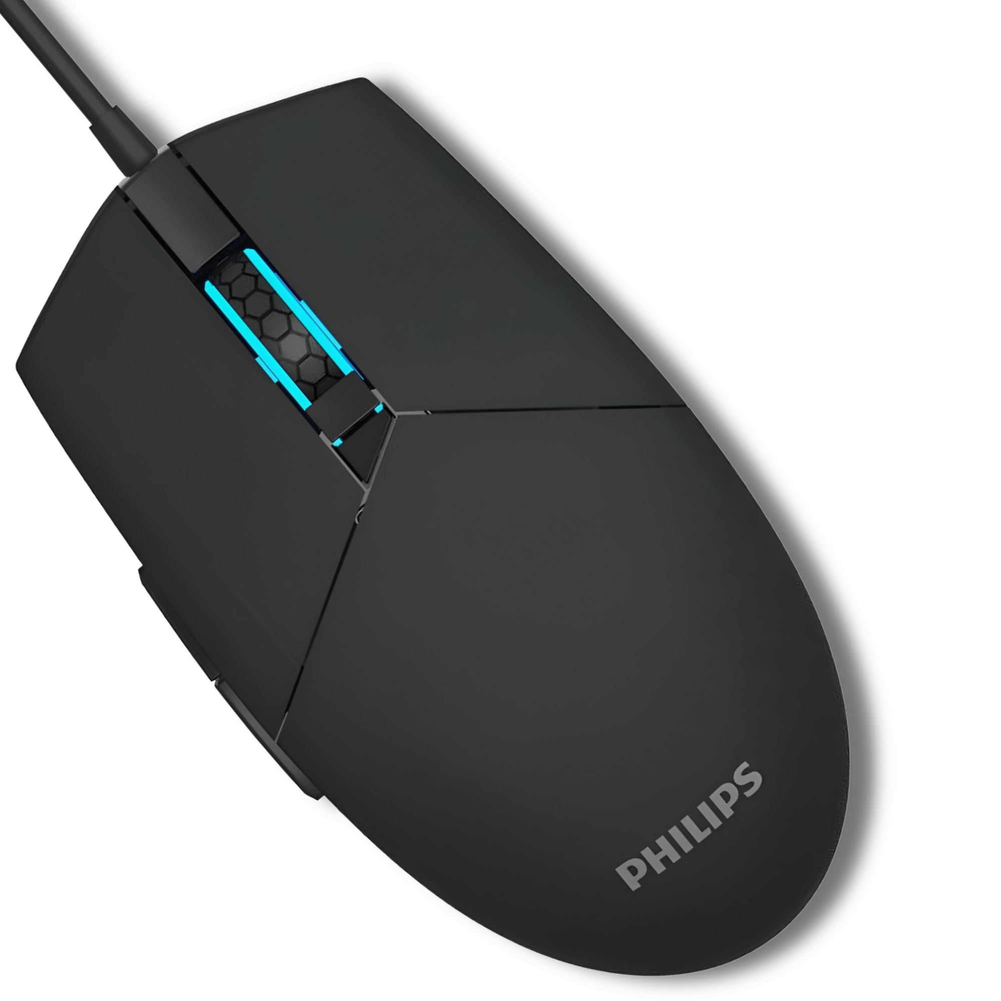 Mouse Philips Multiuso de 6 Botones Retro Iluminado SPK9304