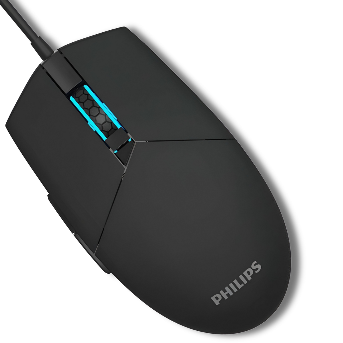 Mouse Philips Multiuso de 6 Botones Retro Iluminado SPK9304