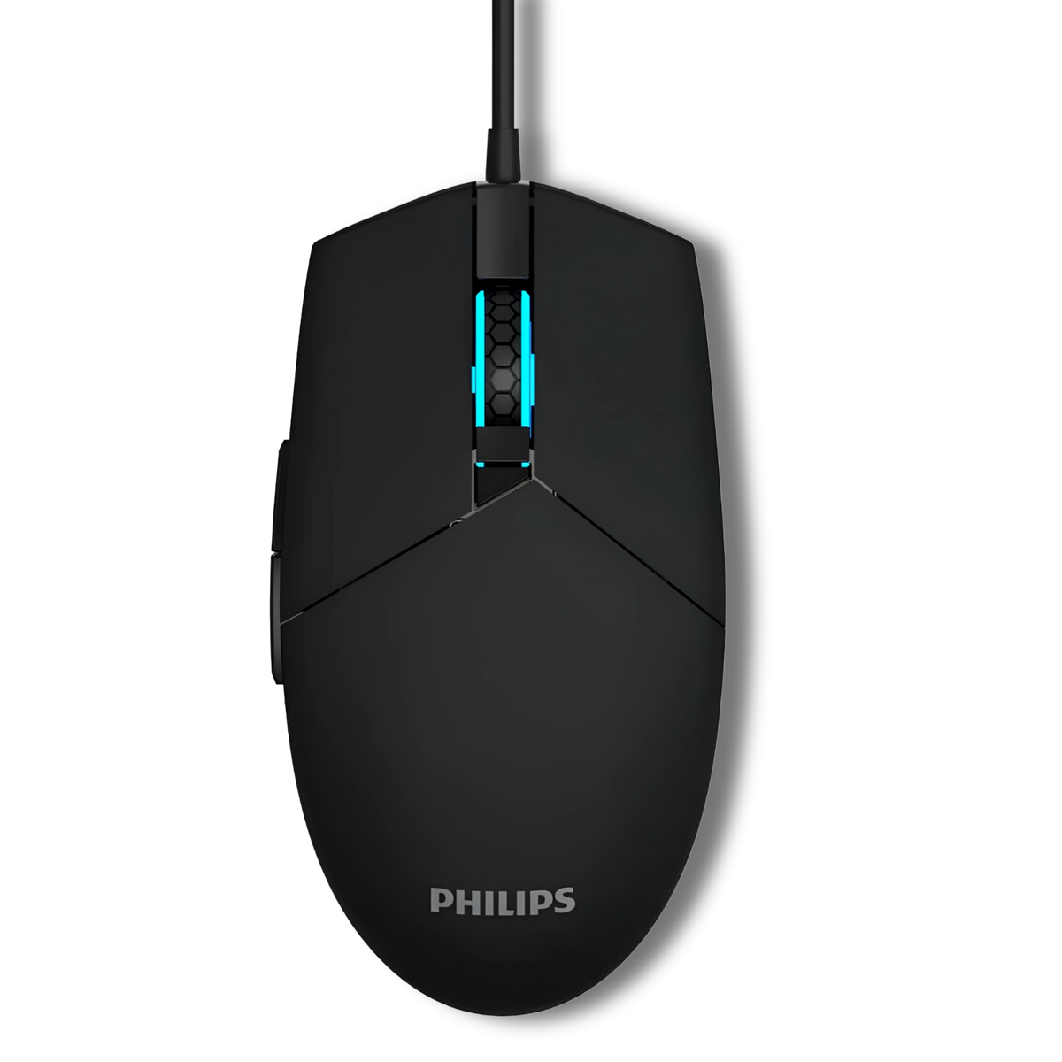 Mouse Philips Multiuso de 6 Botones Retro Iluminado SPK9304