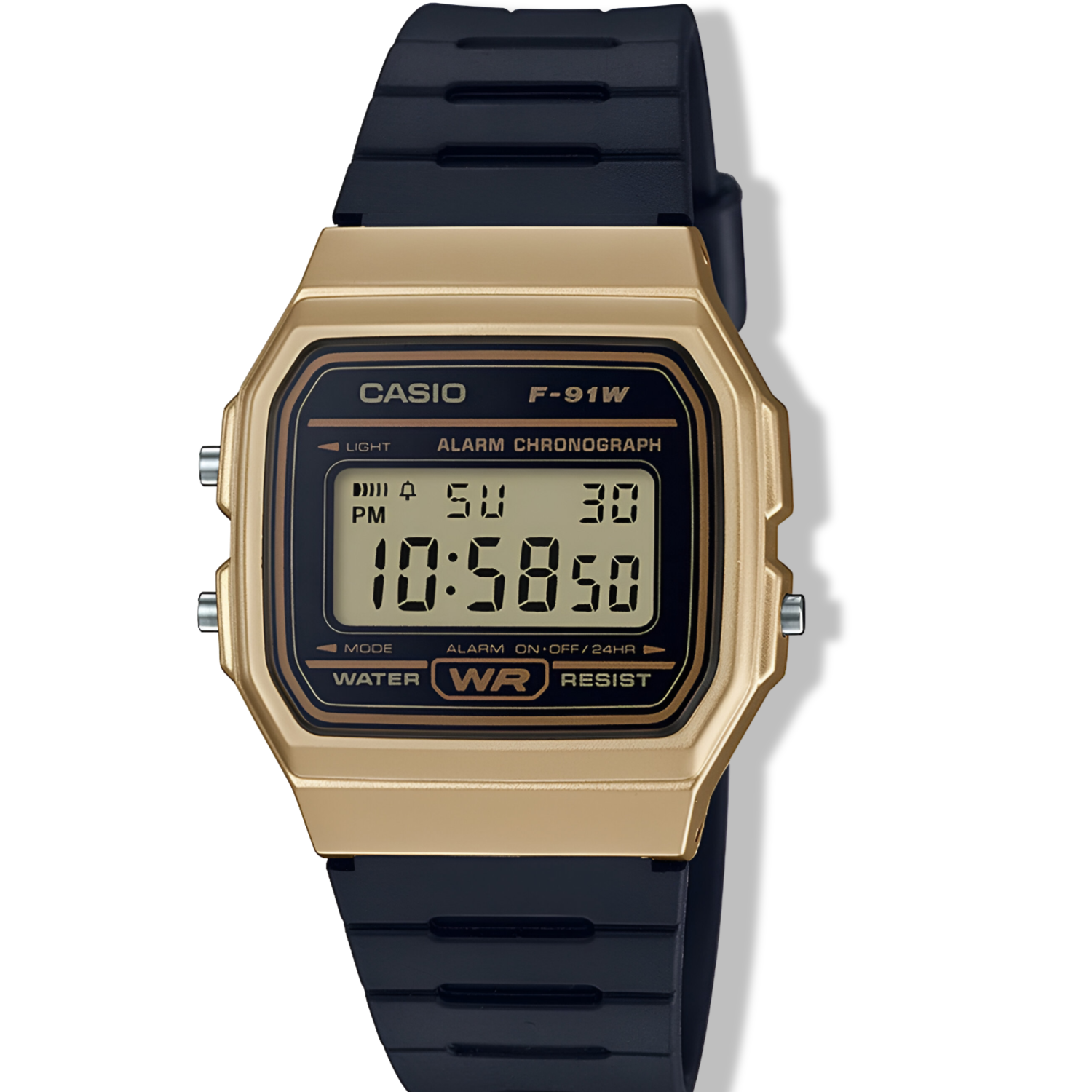 Reloj Casio Gold Black Digital Unisex F-91Wm-9Adf