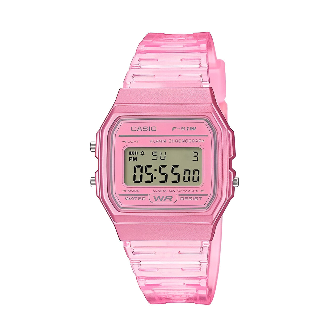 Reloj Digital Casio Femenino Rosado F-91WS-4DF