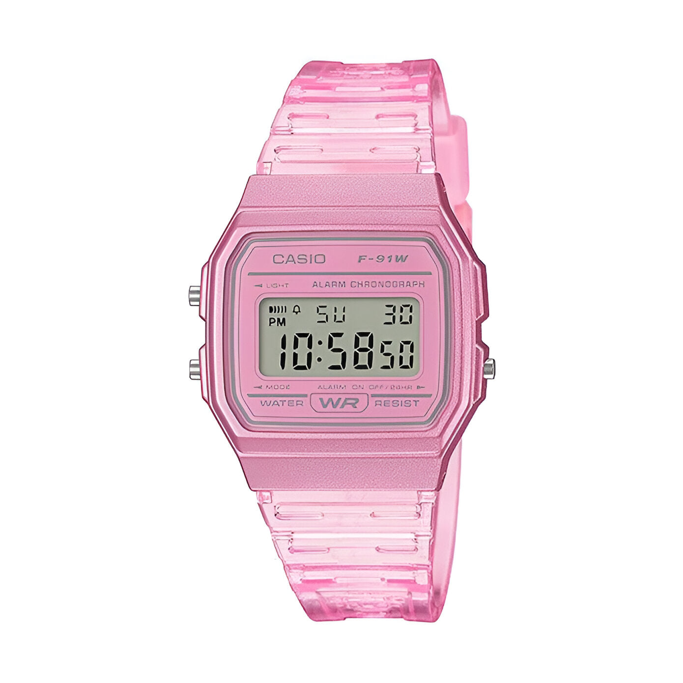 Reloj Digital Casio Femenino Rosado F-91WS-4DF