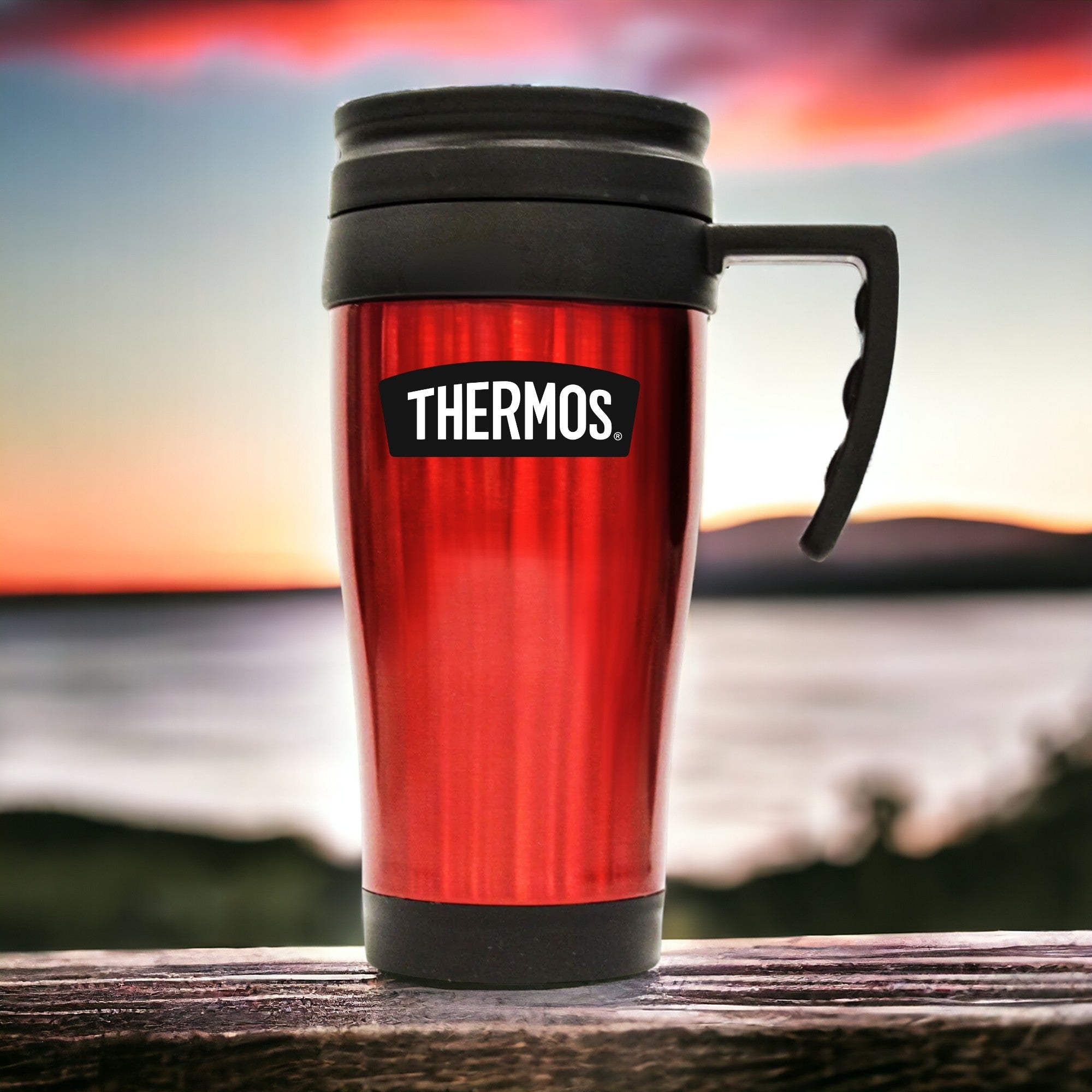 Vaso Térmico de Acero Inoxidable MUG 420 ML Thermos - Rojo