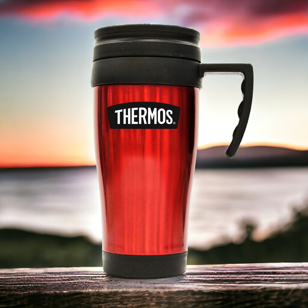 Vaso Térmico de Acero Inoxidable MUG 420 ML Thermos - Rojo