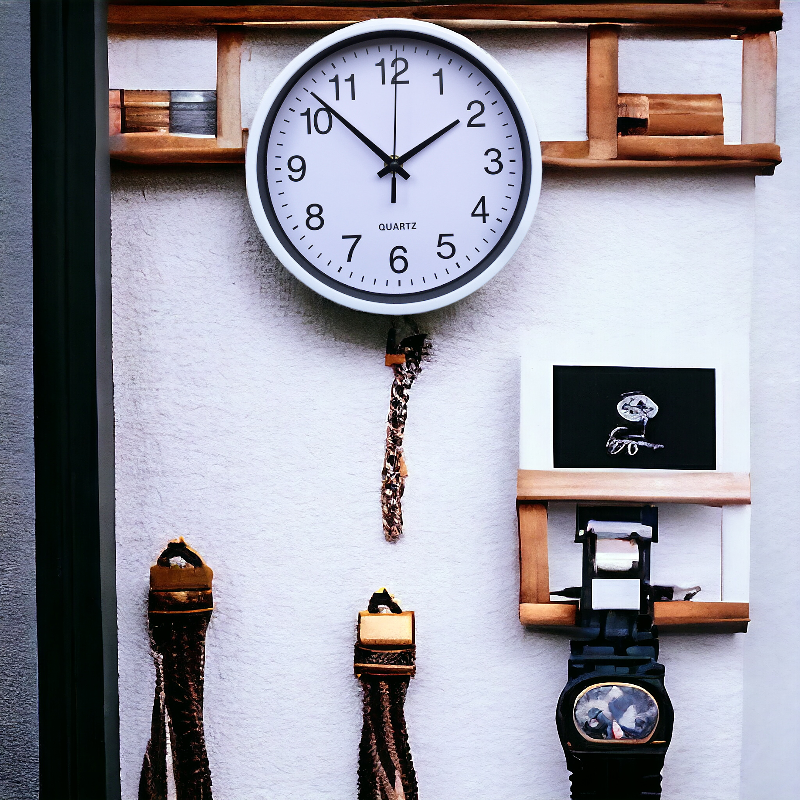 Reloj de Pared XL 30cm de 3 Agujas con Movimiento de Quarzo