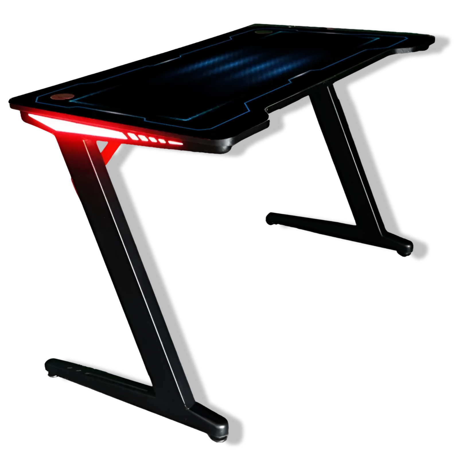 Escritorio Gamer Z Retro Iluminado RGB Acero Reforzado RX28
