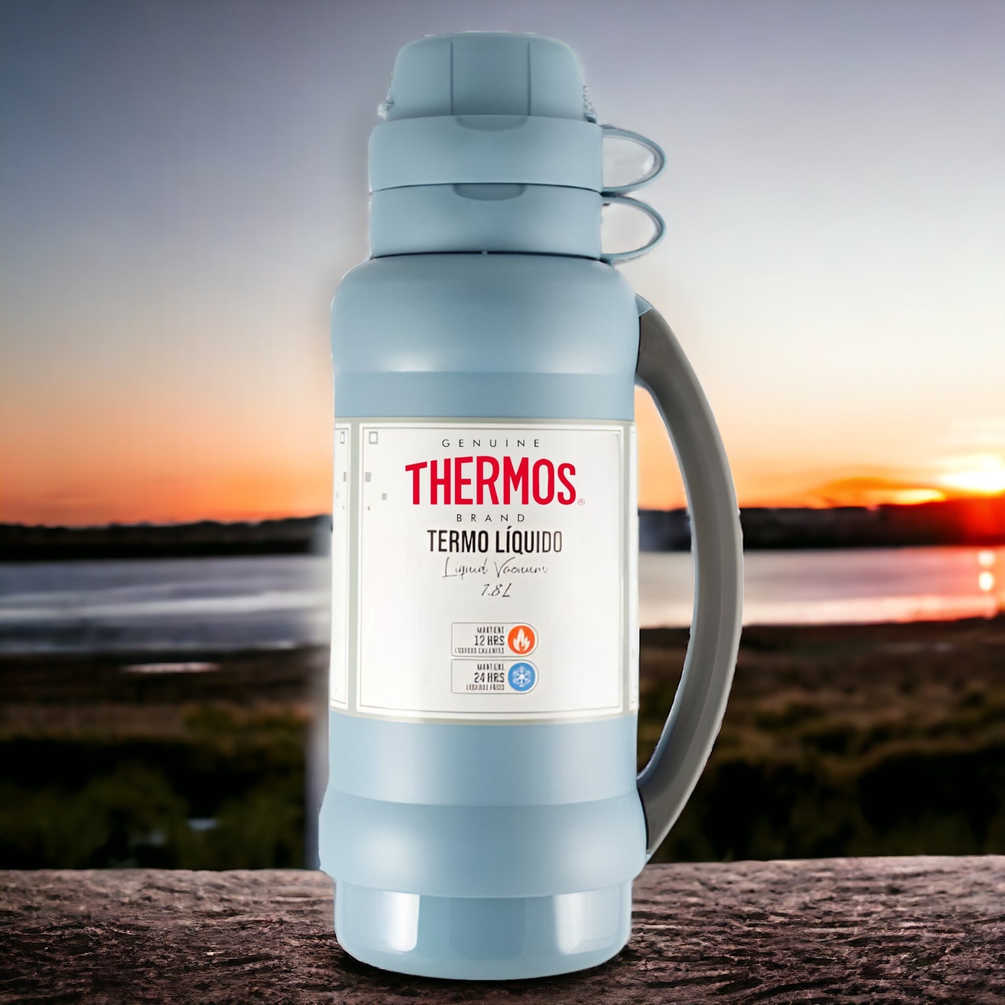 Termo de Líquidos 1.8 L 12H/24H - Thermos 34-180-C5 Celeste