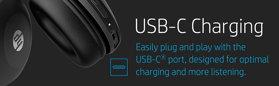 Audífonos HP Bluetooth BT500 Plegables (Batería de 20 Horas)