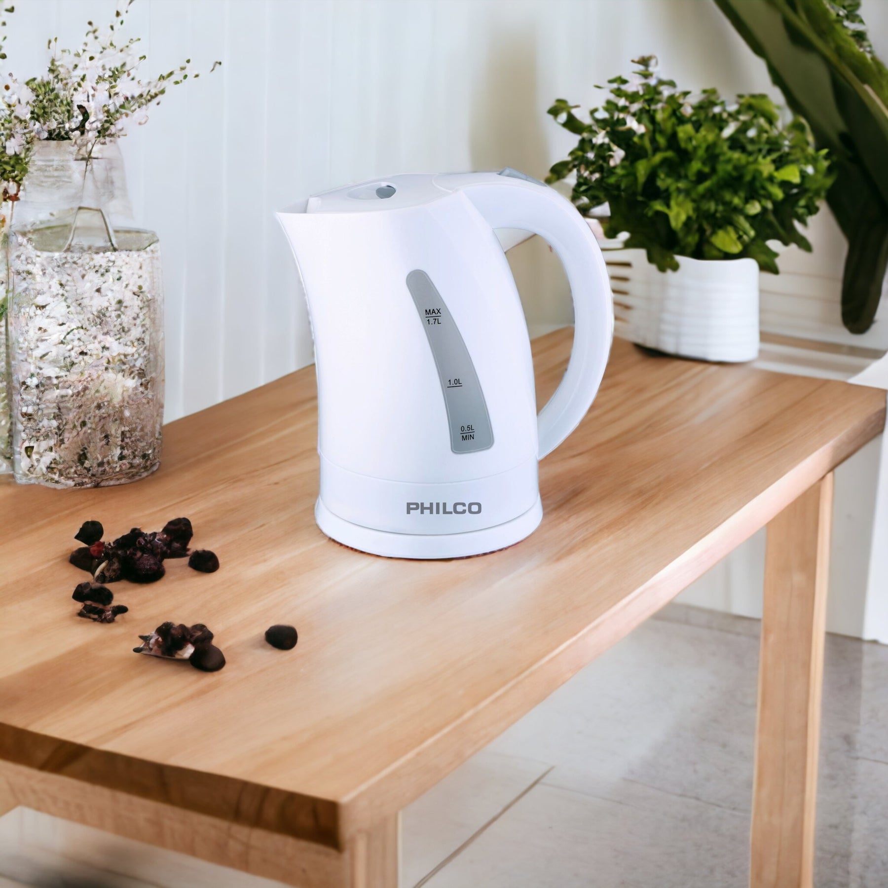 Hervidor Eléctrico Philco 1.7L 2200W K-17 Base con Giro 360º