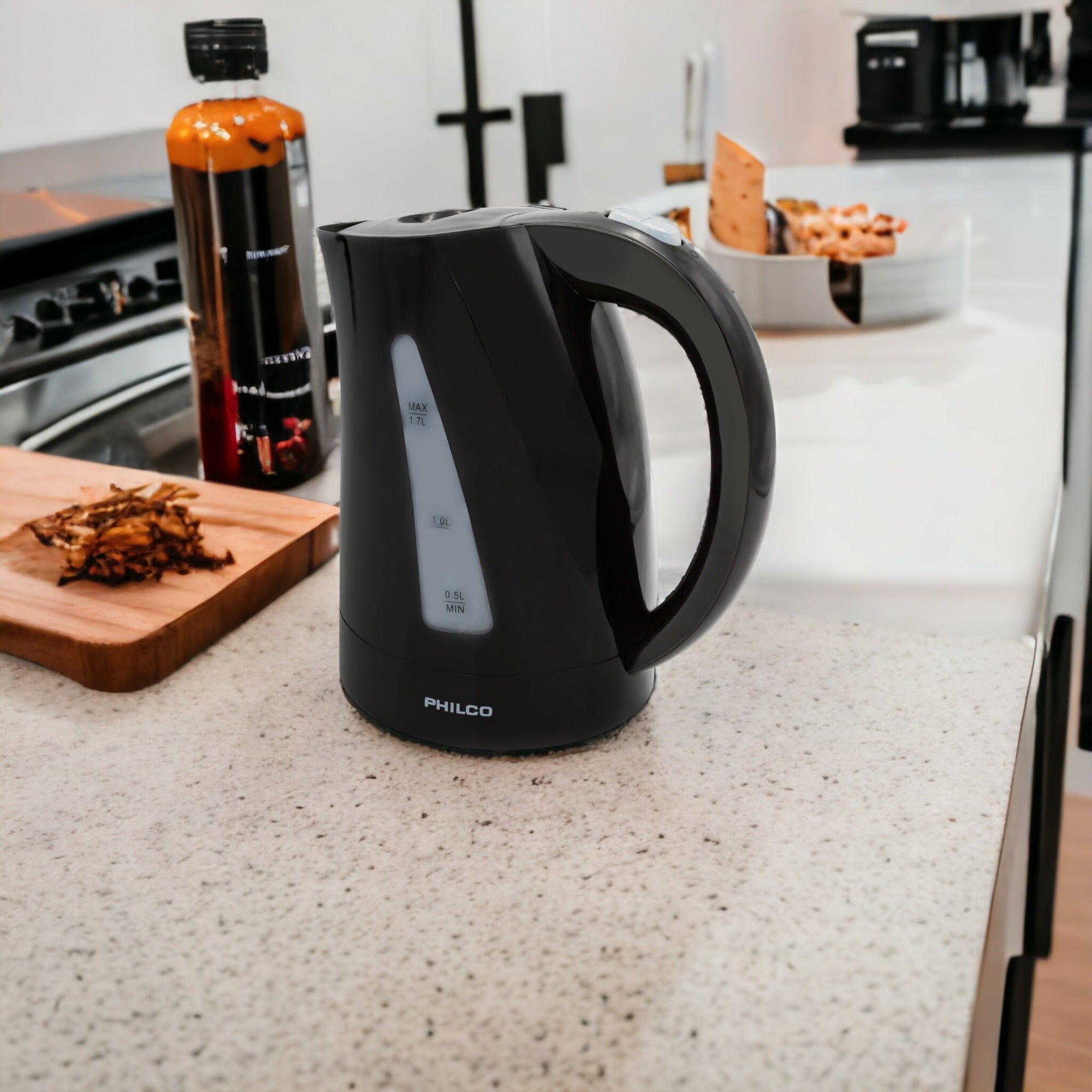 Hervidor Eléctrico Philco 1.7L 2200W K-17BK + Base Giratoria