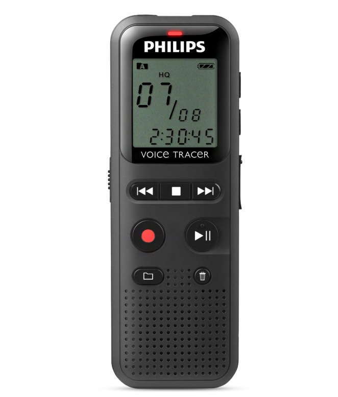 Grabadora de Voz Philips DVT1160 Audio Profesional HIFI 8 GB
