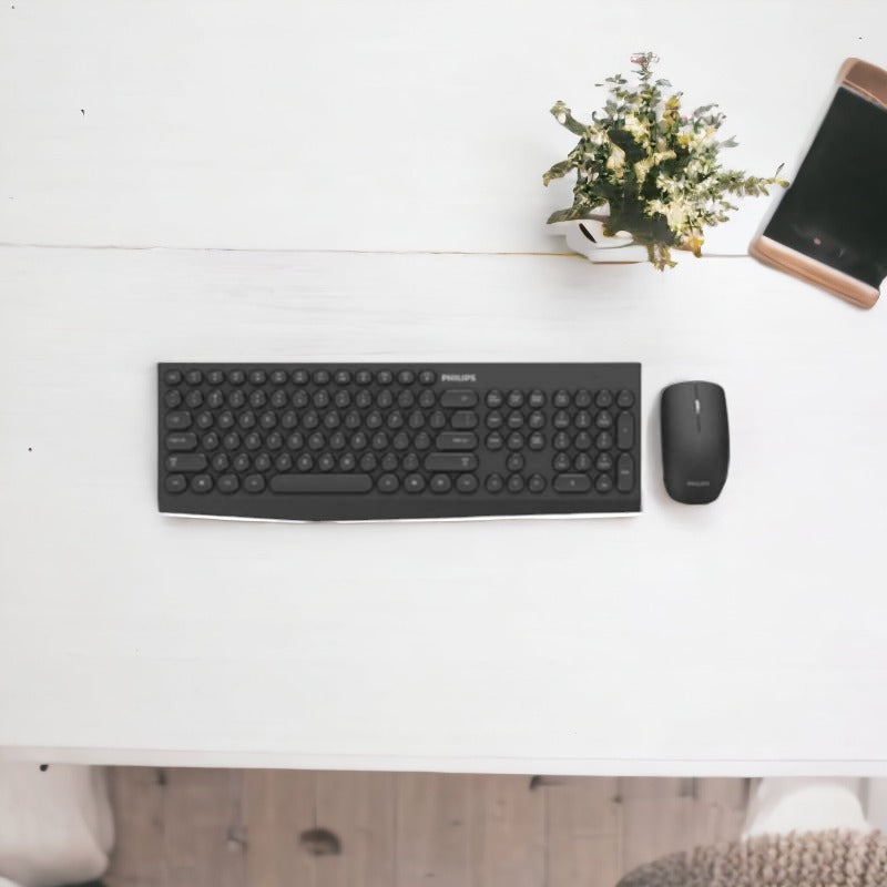 Kit Mouse y Teclado Inalámbrico Philips SPT6323 Wireless 2G