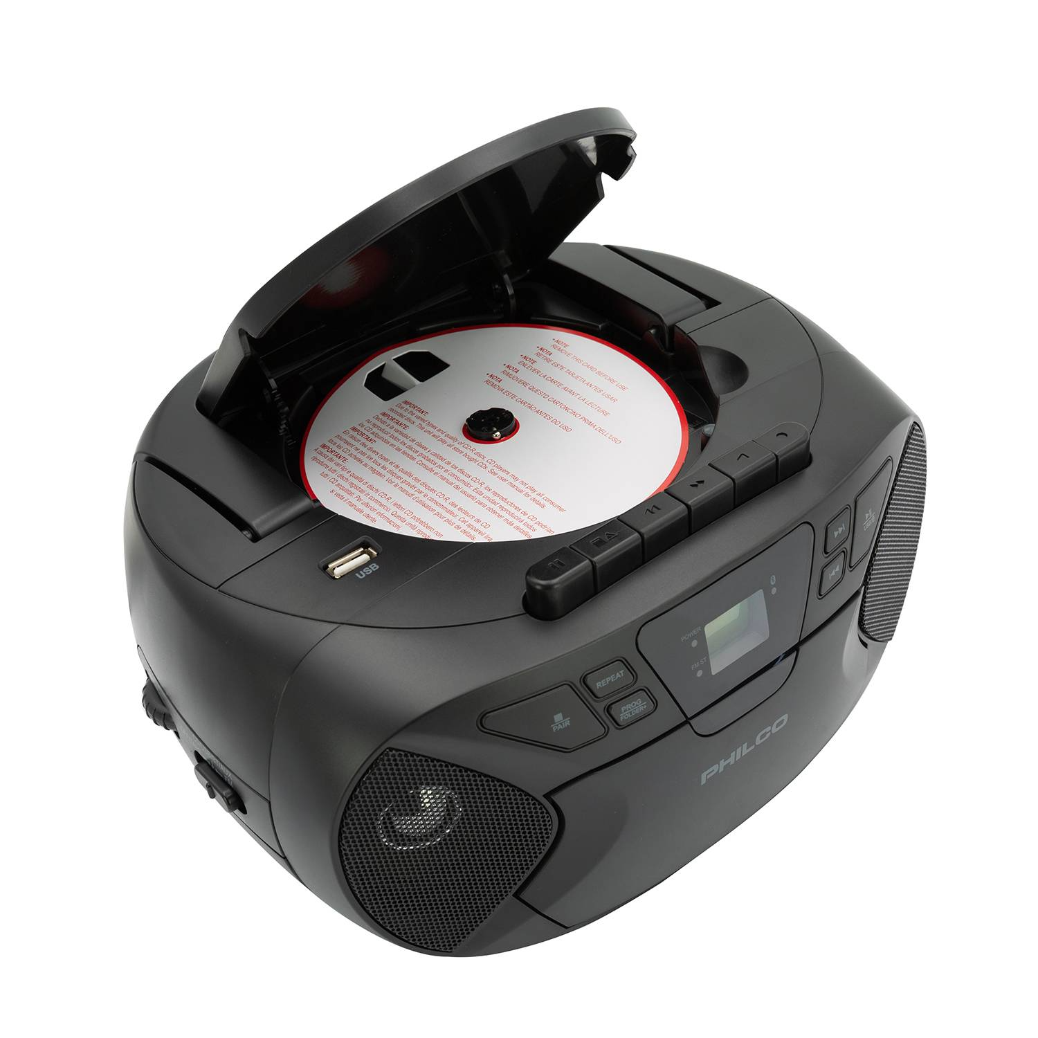 Radio Boombox Retro con CD, Cassette y Bluetooth PJC2050BT