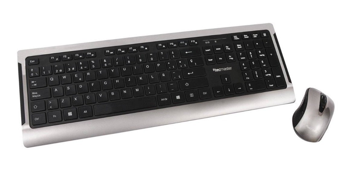 Teclado y Mouse Inalambrico Teclas Planas Tecmaster LD100