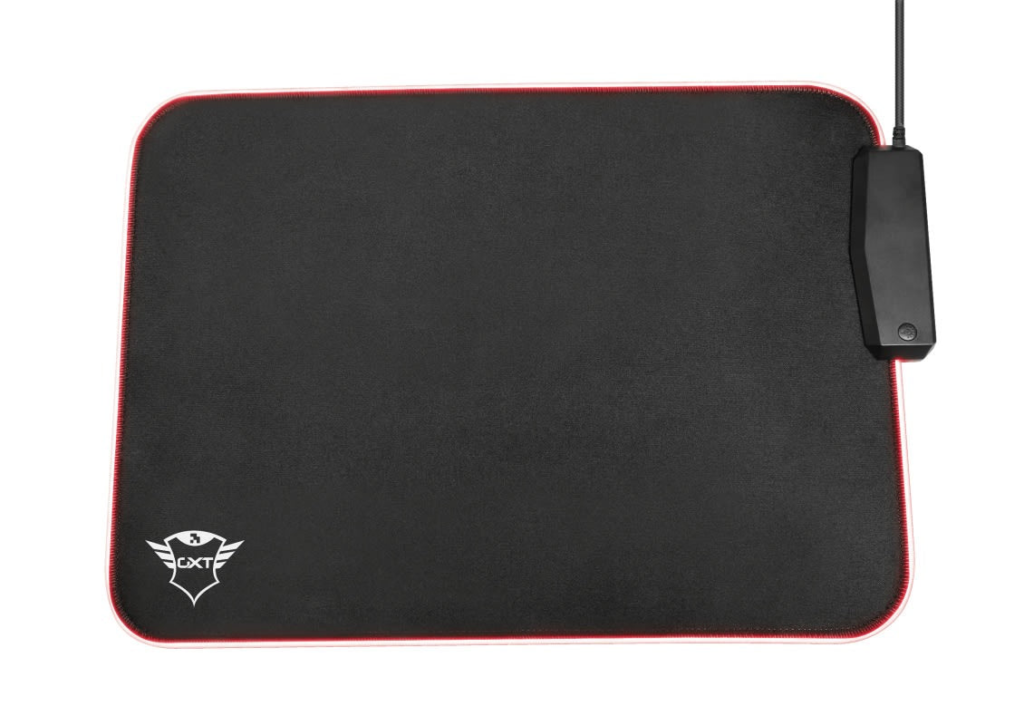 Mouse Pad Gamer Trust Glide L Rgb con Hub Usb 4 Puertos