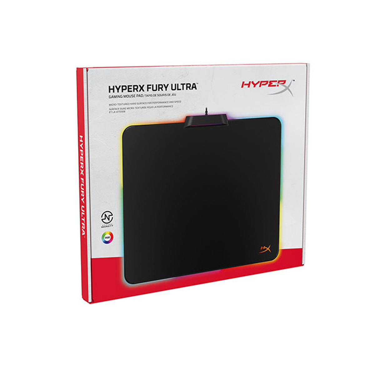 Mouse Pad Gamer Hyperx Fury Ultra Rgb 360X300X5mm HX-MPFU-M