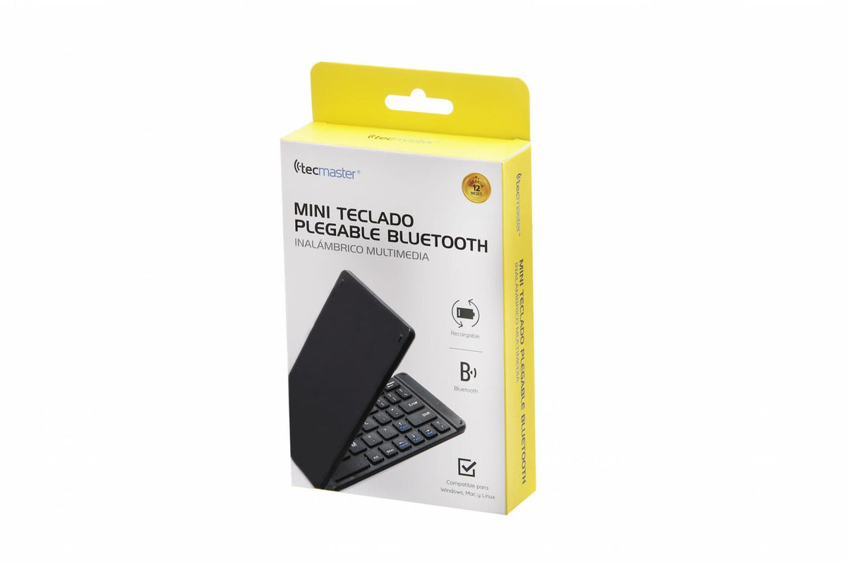 Teclado Bluetooth Plegable + Soporte+ Funda Tecmaster 100505