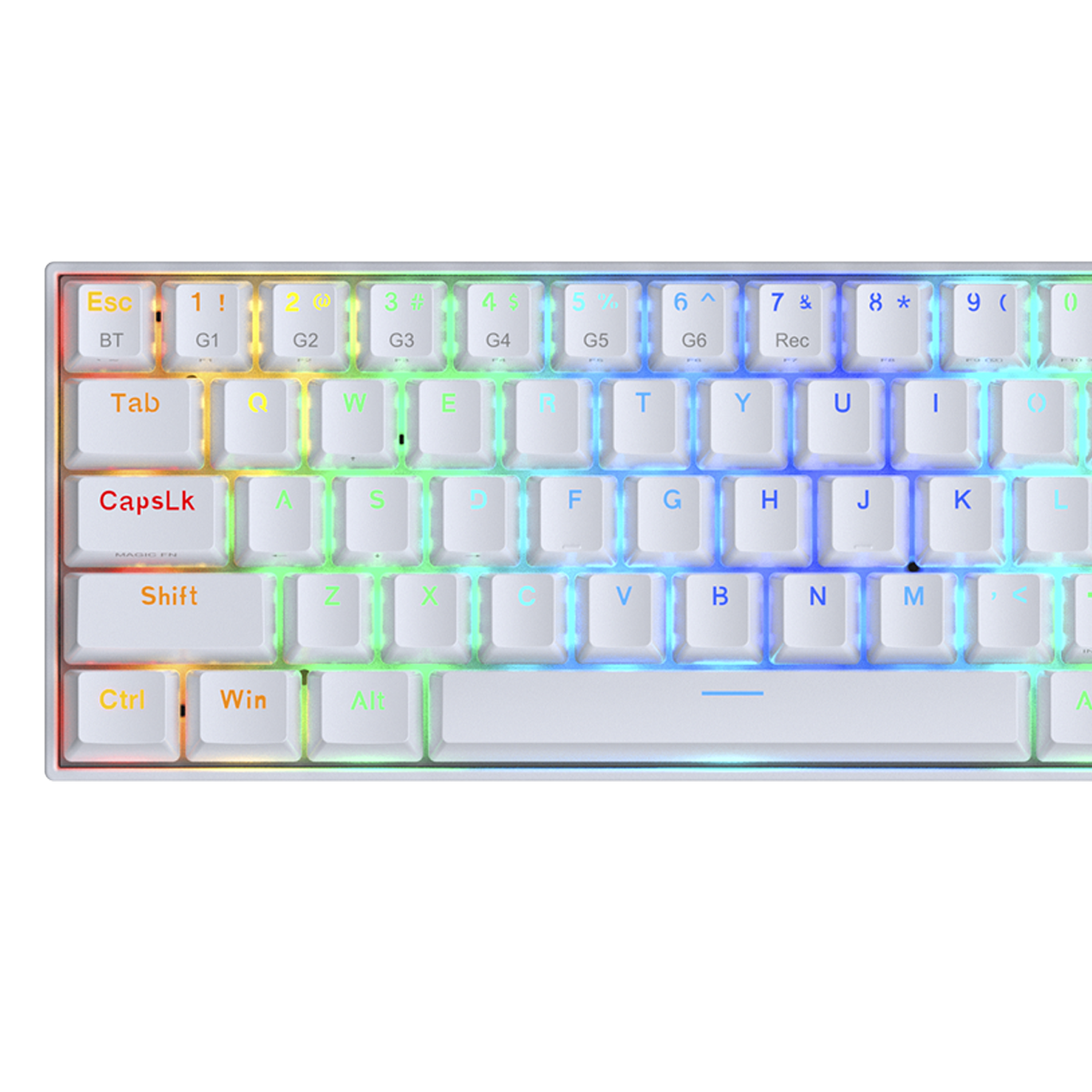 Teclado Gamer Redragon Mecanico Draconic Blanco Bluetooth K530W-Rgb