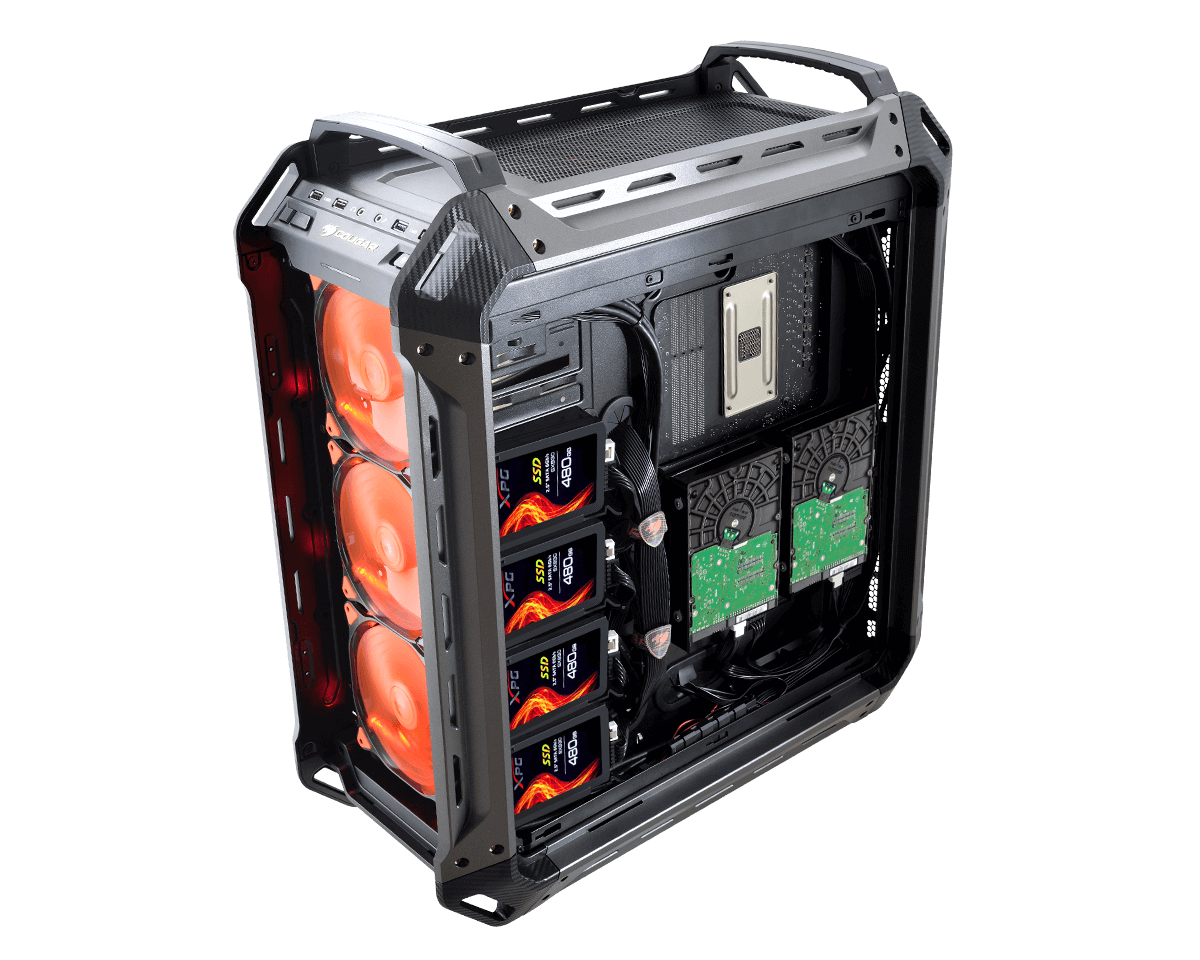 Gabinete Gamer Cougar Panzer Max-G Atx Black Premium Edition